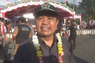 Wakil Ketua I DPRD Kapuas, Yohanes saat hadiri acara Pawai Carnaval Budaya, belum lama ini.(foto:sri)
