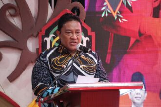 STUNTING : Wakil Gubernur Kalimantan Tengah (Kalteng), H. Edy Pratowo menghadiri kegiatan Bakti Kesehatan dan  Bantuan Sosial “Gebyar Posyandu Presisi Polda Kalteng”, di Aula Universitas Palangka Raya, Kota Palangka Raya, Rabu (8/5/2024). (foto:mmcO