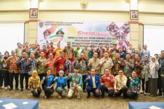 Sekretaris Daerah (Sekda) Prov Kalteng H Nuryakin buka kegiatan Sosialisasi dan Pendampingan Penyusunan Rencana Aksi Daerah (RAD) Pelayanan Kepemudaan Provinsi Kalteng, di Hotel Luwansa Palangka Raya, Kamis (25/4/2024).