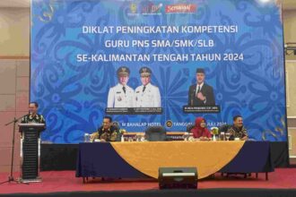 Dinas Pendidikan Provinsi Kalimantan Tengah mengadakan Diklat Peningkatan Kompetensi Guru PNS untuk jenjang SMA/SMK/SLB se-Kalimantan Tengah Tahun 2024, Selasa (16/7/2024). Kegiatan ini berlangsung selama empat hari, pada tanggal 16 - 19 Juli 2024, bertempat di M Bahalap Hotel Palangka Raya.