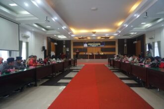 Pemerintah Kabupaten Katingan melalui Dinas Pendidikan menggelar Pemilihan Duta Baca Tingkat SMA/SMK/MA di Kabupaten Katingan Tahun 202 di Aula Bappedalitbang setempat, Jumat (23/8/2024). (foto:saleh)