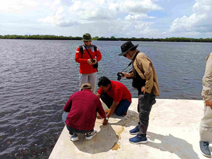 PENDAMPINGAN : Inspektur beserta Tim Auditor Inspektorat Daerah Prov. Kalteng melaksanakan pendampingan Evaluasi lapangan dengan mengunjungi PP Kuala Jelai Kab. Sukamara, Senin (6/1/2025). (foto:mmc kalteng)