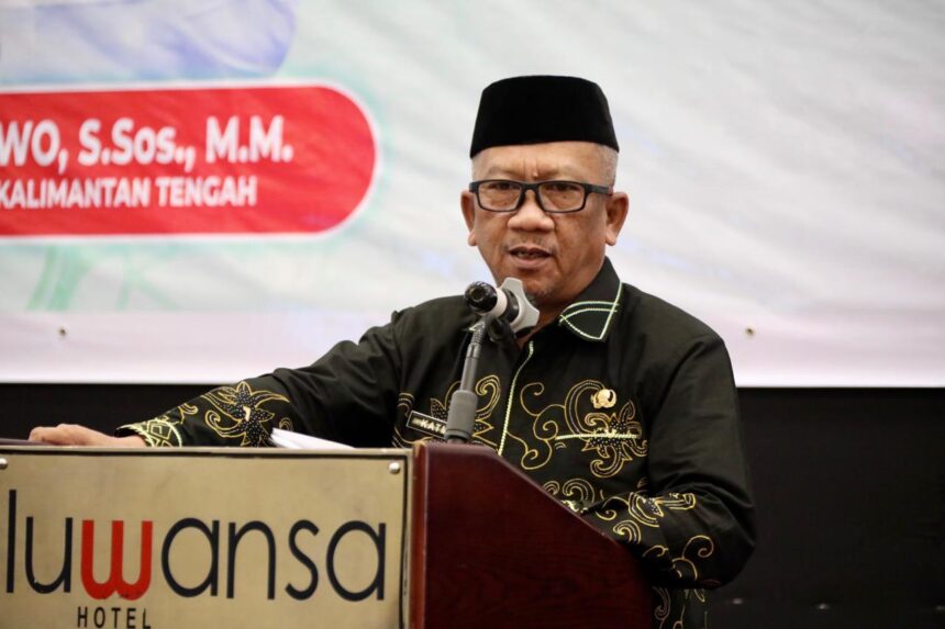 Plt Sekretaris Daerah (Sekda) Kalteng, M Katma F Dirun buka Seleksi Petugas Haji Daerah (PHD) Tahun 1446 H/2025 M, di Ballroom Hotel Luwansa Palangka Raya, Kamis (23/1/2025).