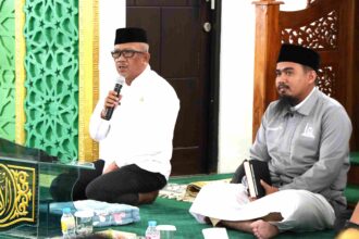 PENGAJIAN : Pemerintah Provinsi Kalimantan Tengah menggelar pengajian bagi Aparatur Sipil Negara (ASN) dan Tenaga Kontrak, Rabu (26/2/2025). (FOTO:MMC)