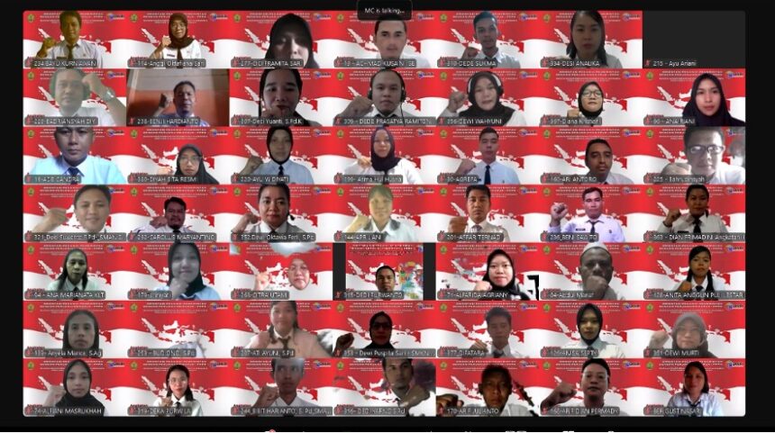 ORIENTASI : Kegiatan Orientasi Pegawai Pemerintah dengan Perjanjian Kerja (PPPK) Angkatan II lingkup Provinsi Kalimantan Tengah resmi ditutup melalui platform virtual Zoom Meeting, Jumat (7/3/2025). (foto:mmc)