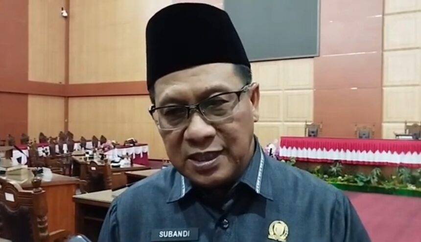 Ketua DPRD Kota Palangka Raya, Subandi (Foto : Ist)