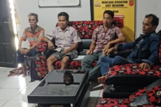 TAK HADIR : Pihak PT PSAM tak menghadiri mediasi sengketa lahan di Polsek Katingan Tengah, Sabtu (1/3/2025). (foto:ist)