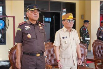 Gubernur Kalteng, H Agustiar Sabran hadiri Upacara Serah Terima Jabatan (Sertijab) Komandan Satuan Brimob Kepolisian Daerah Kalteng, di Mako Satbrimob Polda Kalteng, Sabtu (12/4/2025).