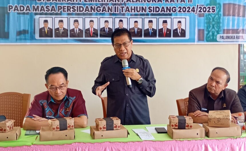 Kegiatan reses di Kantor Kelurahan Mentang, Kota Palangka Raya (Foto : Ist)