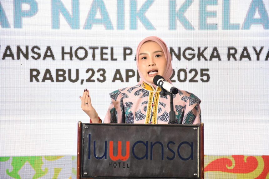 Hadiri Halal Bihalal dan Pelatihan IKM Berkah, Ketua Dekranasda Kalteng Dorong IKM Maju dan Naik Kelas