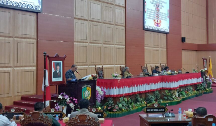 Suasana Rapat Paripurna di Gedung DPRD Kota Palangka Raya (Foto : Ist)