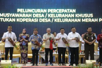 Pemprov Kalteng gelar Rapat Koordinasi (Rakor) Penyelenggaraan Pemerintahan Desa Sekaligus Peluncuran dan Dialog Percepatan Musyawarah Desa/Kelurahan Khusus Pembentukan Koperasi Desa/Kelurahan Merah Putih, yang berlangsung di Aula Jayang Tingang, Kantor Gubernur Kalteng, Kamis (22/5/2025).