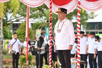 Gubernur Kalimantan Tengah, H. Agustiar Sabran memimpin Apel Kesiapsiagaan Pengendalian dan Penanggulangan Kebakaran Hutan dan Lahan (Karhutla) Tingkat Provinsi Kalimantan Tengah, yang berlangsung di Halaman Kantor Gubernur Kalteng, Rabu (28/5/2025).