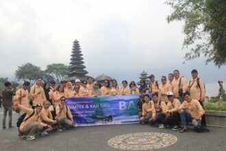 BKAD Katingan Hilir saat mengikuti bimbingan teknis dan kaji tiru pengelolaan sampah di Desa Penglipuran, Bali