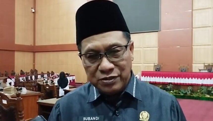 Ketua DPRD Kota Palangka Raya, Subandi (Foto : Ist)