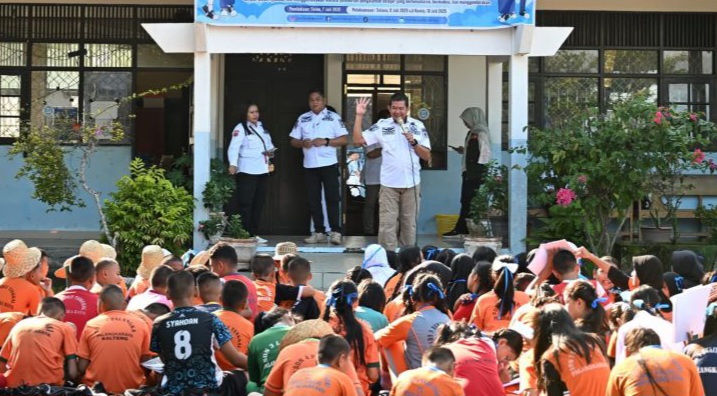 Kegiatan edukasi mitigasi bencana bagi peserta didik baru (Foto : Ist)
