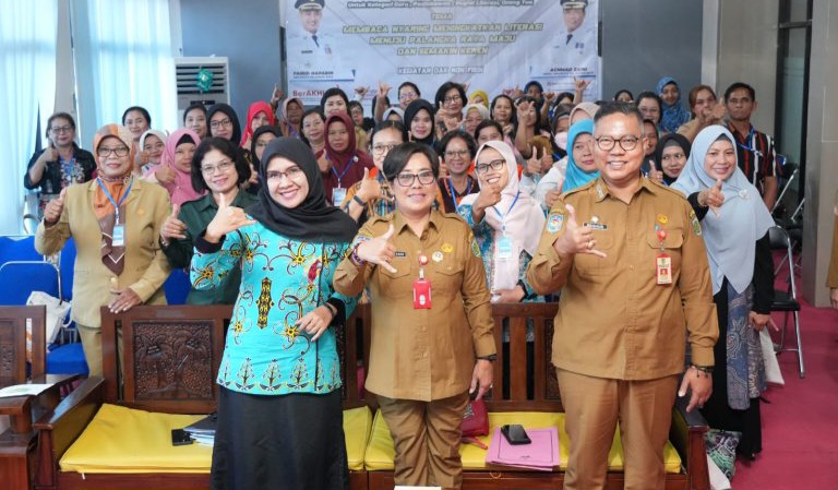 Bimtek Membaca Nyaring di Aula Kasanang Atei, Kantor Dispursip Palangka Raya (Foto : Ist)