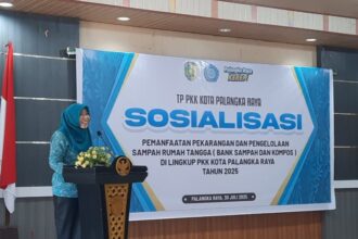 Sosialisasi pemanfaatan pekarangan dan pengelolaan sampah rumah tangga di Aula Rumah Jabatan Wali Kota Palangka Raya (Foto : Ist)