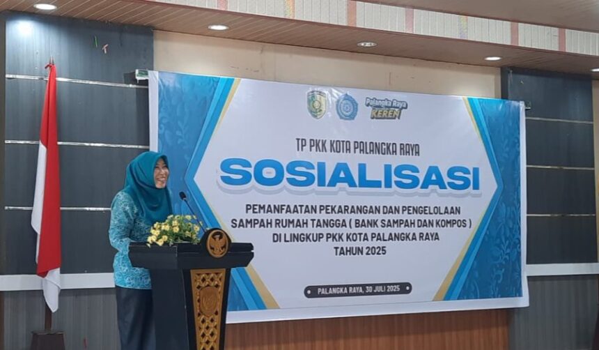 Sosialisasi pemanfaatan pekarangan dan pengelolaan sampah rumah tangga di Aula Rumah Jabatan Wali Kota Palangka Raya (Foto : Ist)