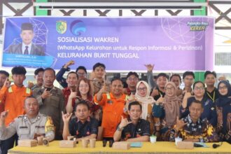 Foto bersama setelah kegiatan sosialisasi Wakren di Aula Basara, Kelurahan Bukit Tunggal, Kota Palangka Raya (Foto : Ist)