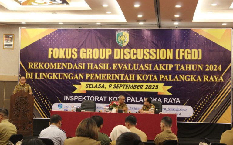 Kegiatan FGD Rekomendasi Hasil Evaluasi AKIP Tahun 2024 di Hotel Best Western Palangka Raya (Foto : Ist)