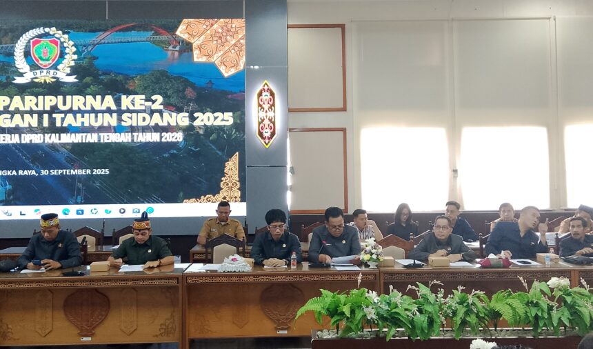 Rapat menetapkan rencana kerja prioritas tahun 2026 di DPRD Kalteng (Foto : Ist)