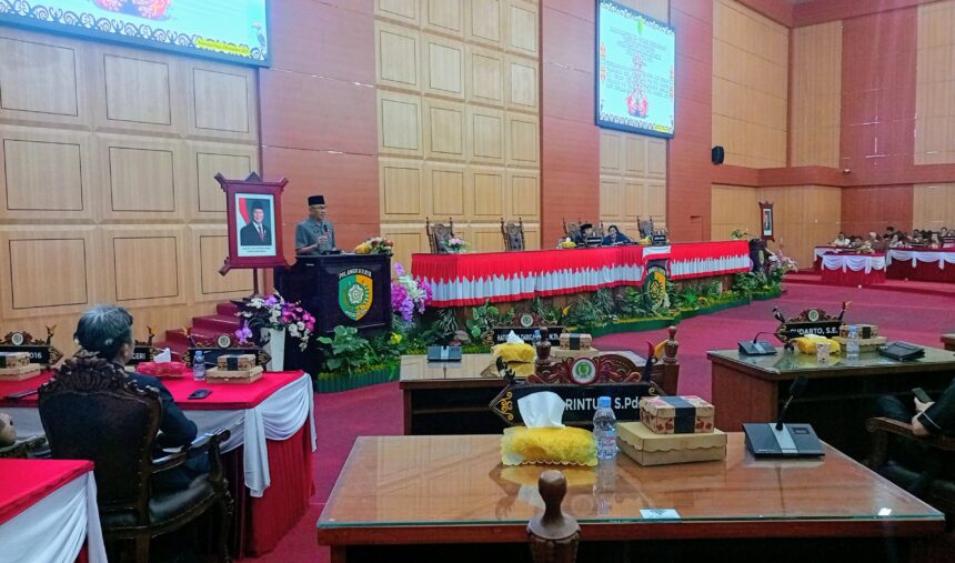 Rapat Paripurna ke-13 Masa Persidangan I Tahun Sidang 2025/2026 di DPRD Kota Palangka Raya (Foto : Ist)