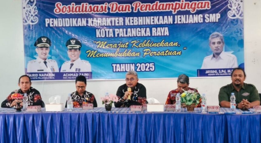 Kegiatan pendidikan karakter kebhinekaan bagi siswa jenjang SMP di Kota Palangka Raya (Foto : Ist)