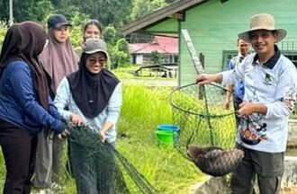 Kegiatan panen bibit ikan di BPBAT Lahei, Kabupaten Barito Utara (Foto : Ist)