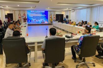 Rakor Satgas Penanganan Masalah Perempuan dan Anak tingkat Kabupaten Kapuas di Ruang Rapat Rumah Jabatan Bupati Kapuas (Foto : Ist)