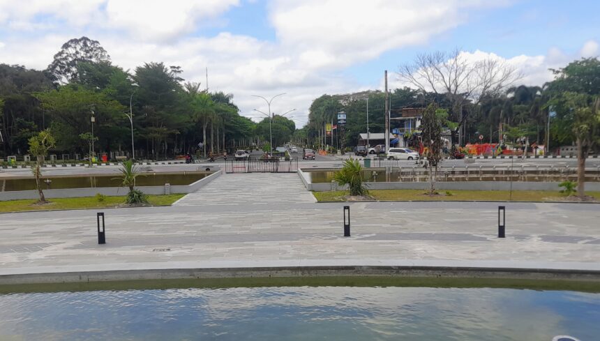 Suasana Bundaran Besar Palangka Raya (Foto : Nopri)